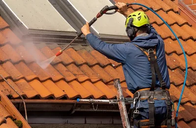Démoussage et hydrofuge de toiture à Féniers
